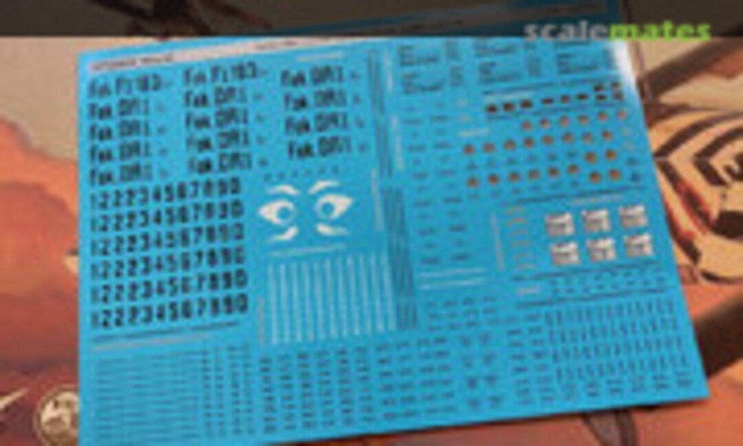 1:24 Fokker F.I/Dr.I serial numbers, stencils, weight tables etc Meng Model kit (Screen printed) (Aviattic ATT24010) ATT24010