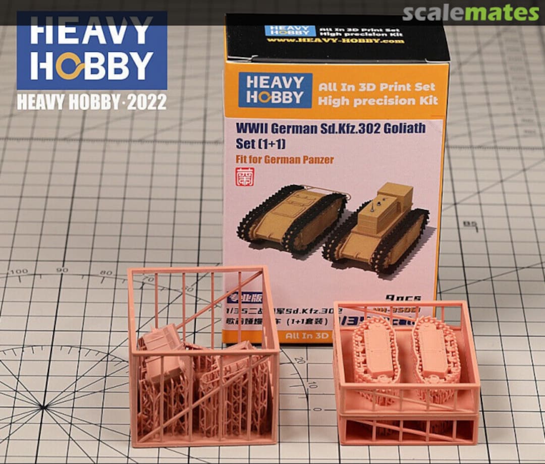 Boxart WWII German Sd.Kfz.302 Goliath Set（1+1） HH-35061 Heavy Hobby