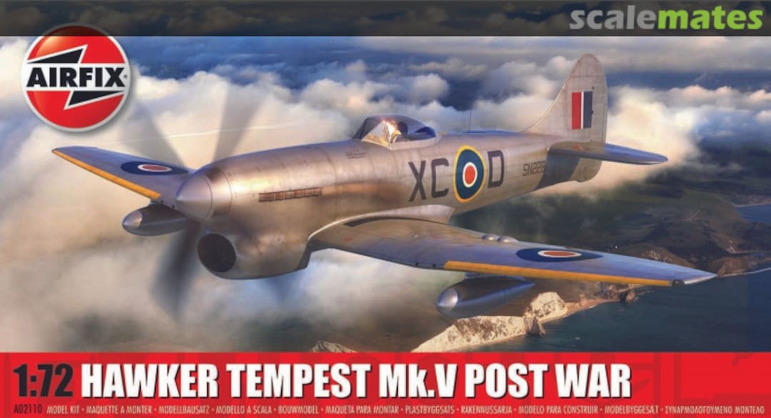 Boxart Hawker Tempest Mk.V Post War A02110 Airfix Boxart Hawker Tempest Mk.V Post War A02110 Airfix