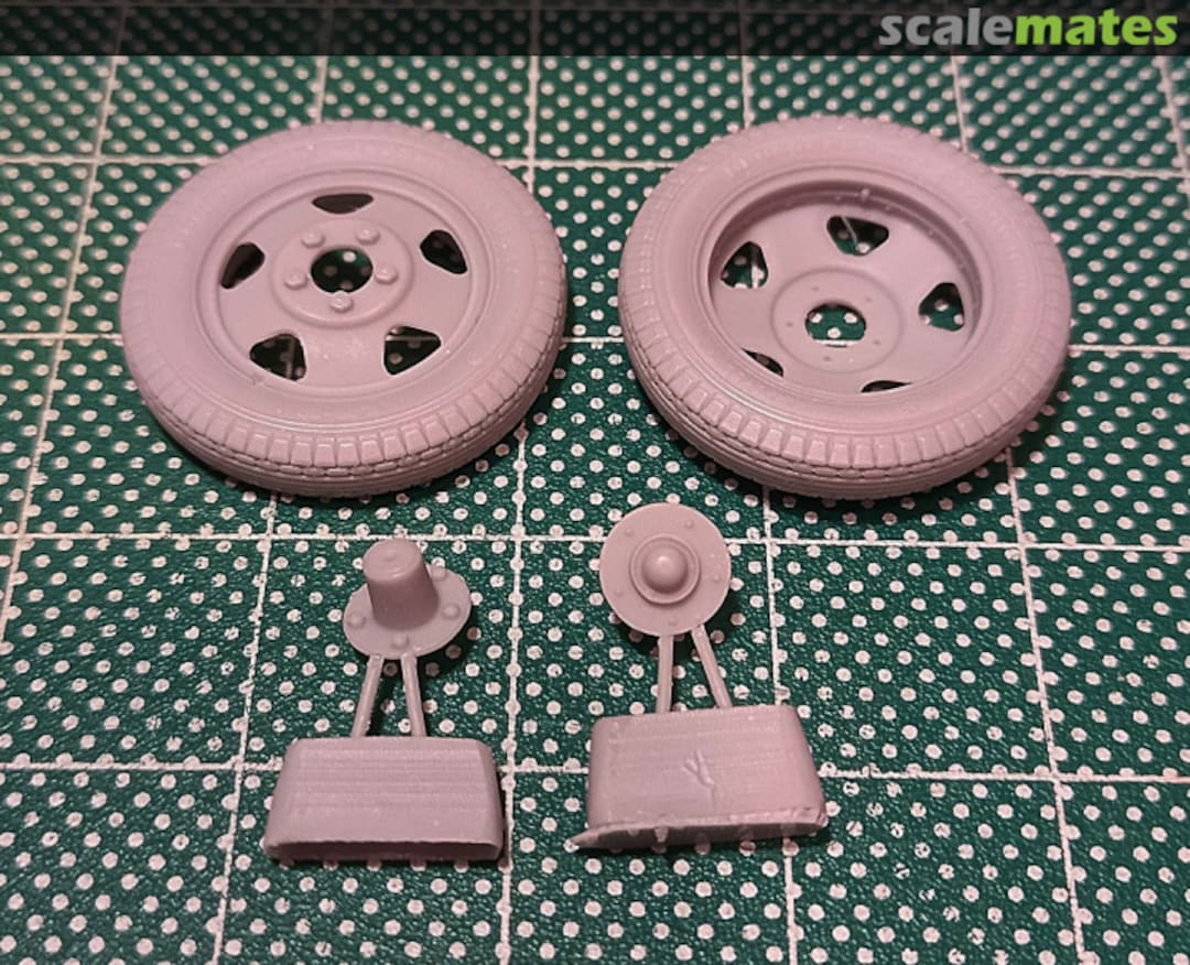 Contents 6.50x20 Wheel Set with I-4 Tyre for artillery (ZIS-2, ZIS-3) 35041 Studio Perfect Model Contents 6.50x20 Wheel Set with I-4 Tyre for artillery (ZIS-2, ZIS-3) 35041 Studio Perfect Model