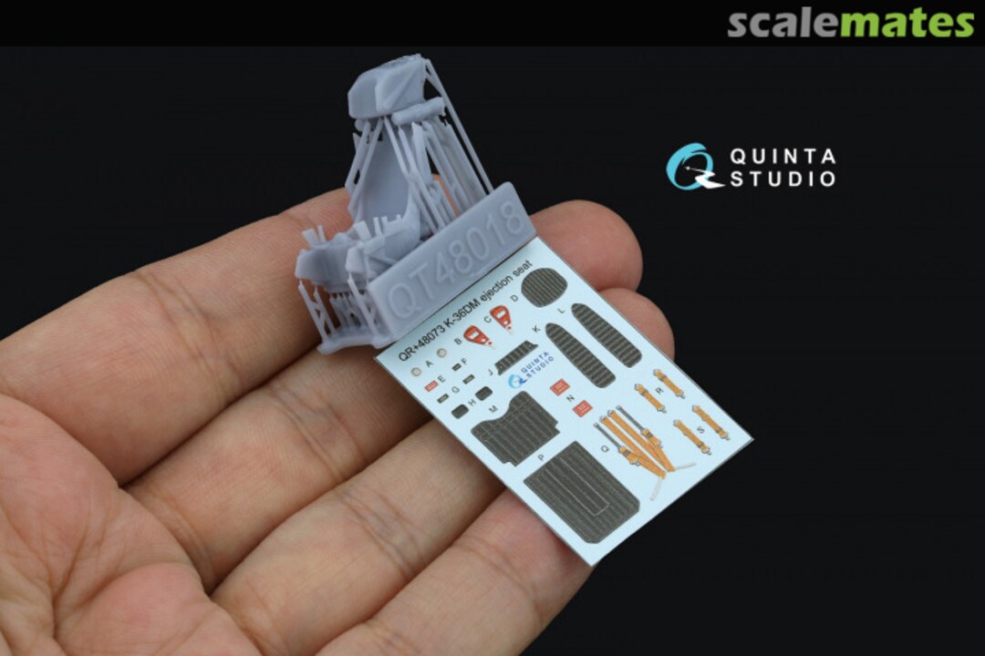Contents K-36DM (initial release) ejection seat interior 3D decals QR+48073 Quinta Studio