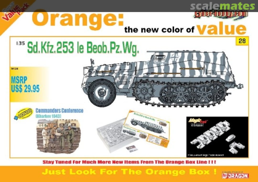 Boxart Sd.Kfz.253 le Beob.Pz.Wg. 9128 Cyber Hobby
