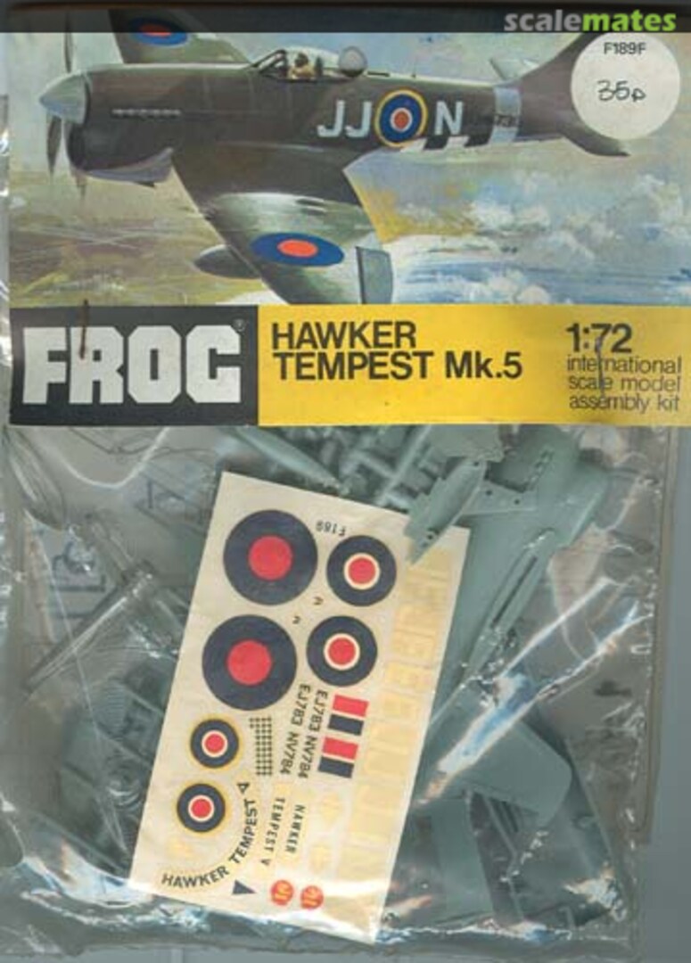 Boxart Hawker Tempest Mk.5 F189F FROG Boxart Hawker Tempest Mk.5 F189F FROG