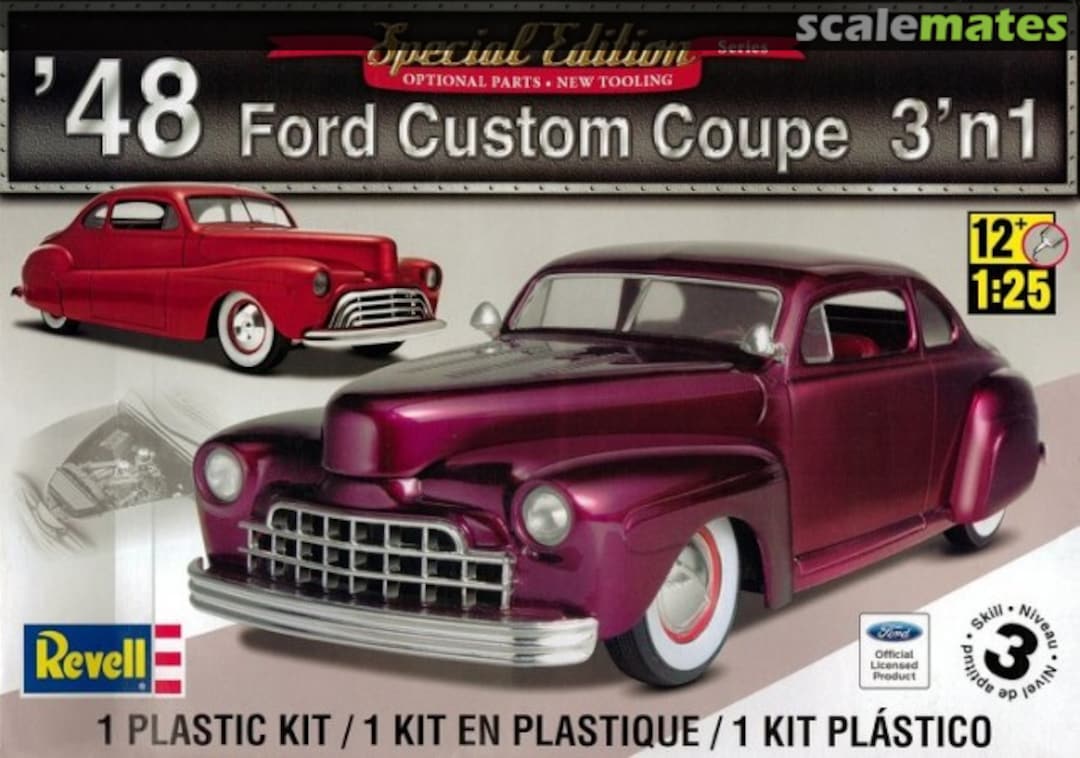Boxart '48 Ford Custom Coupe 3 'n 1 85-4253 Revell Boxart '48 Ford Custom Coupe 3 'n 1 85-4253 Revell