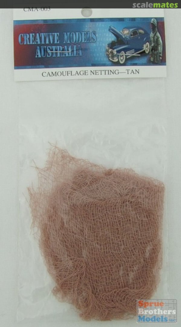 Boxart Camouflage Netting: Tan CN003 Creative Models Australia Boxart Camouflage Netting: Tan CN003 Creative Models Australia