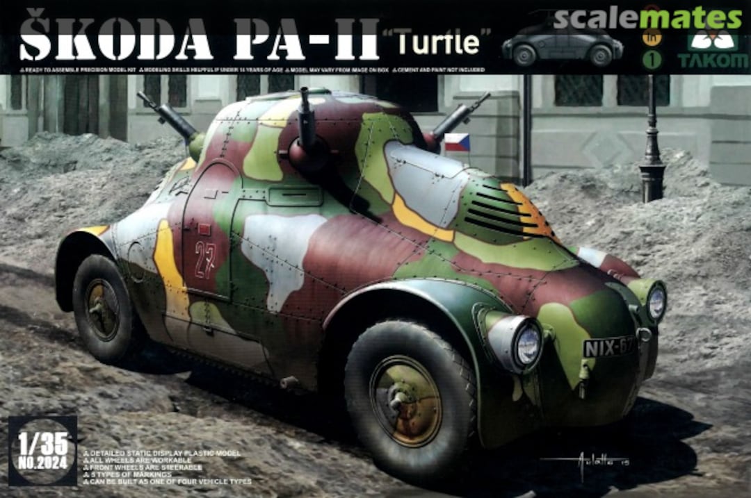 Boxart ŠKODA PA-II 2024 Takom Boxart ŠKODA PA-II 2024 Takom
