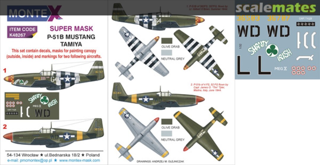 Boxart P-51B Mustang K48267 Montex Boxart P-51B Mustang K48267 Montex
