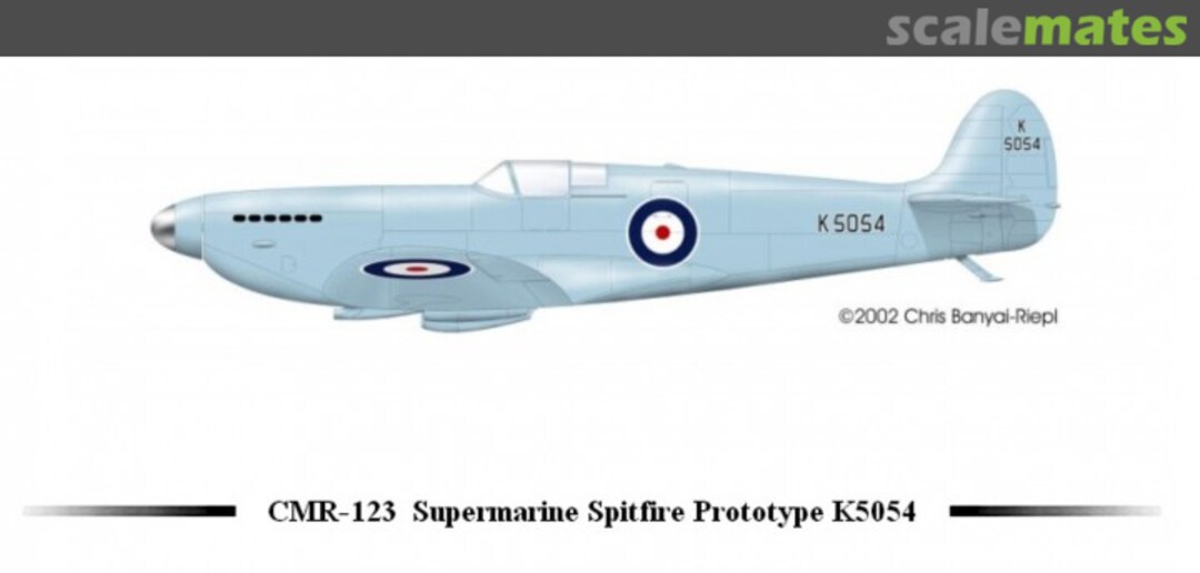 Boxart Supermarine Spitfire Prototype K5054 CMR-123 CMR Boxart Supermarine Spitfire Prototype K5054 CMR-123 CMR