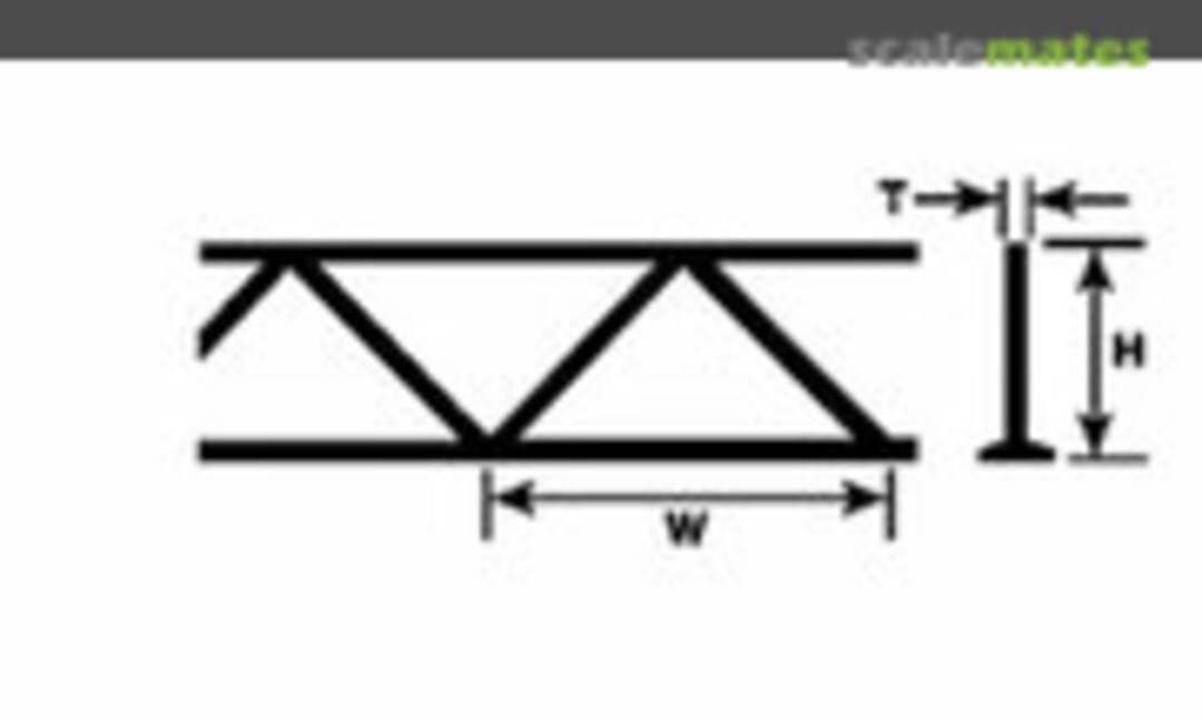Open Web Truss - Warren Style 1 (Plastruct 90415)