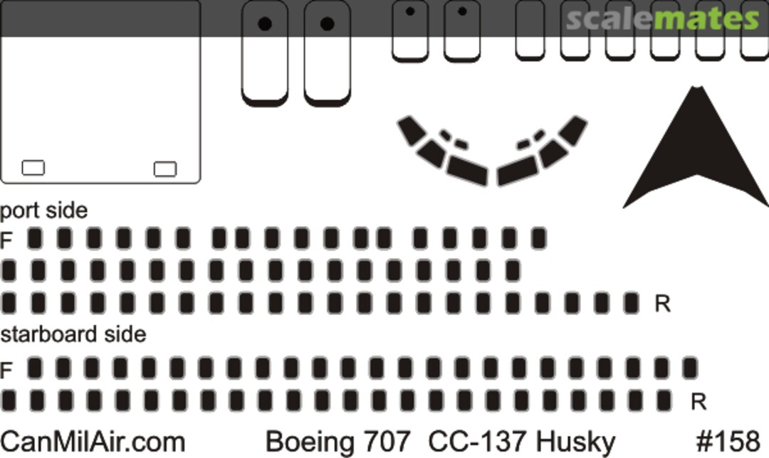 Boxart Boeing 707-320C CC-137 Husky: 158 CanMilAir Boxart Boeing 707-320C CC-137 Husky: 158 CanMilAir