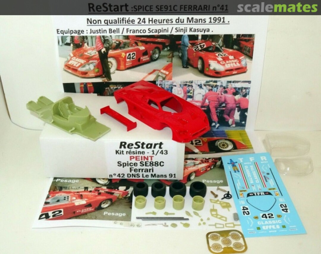 Boxart Spice-Ferrari SE88P #002 "CLASSIC EFFE.C" ReStart Boxart Spice-Ferrari SE88P #002 "CLASSIC EFFE.C" ReStart