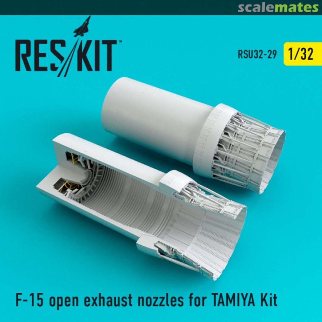 Boxart F-15 Eagle open exhaust nozzles RSU32-0029 ResKit Boxart F-15 Eagle open exhaust nozzles RSU32-0029 ResKit