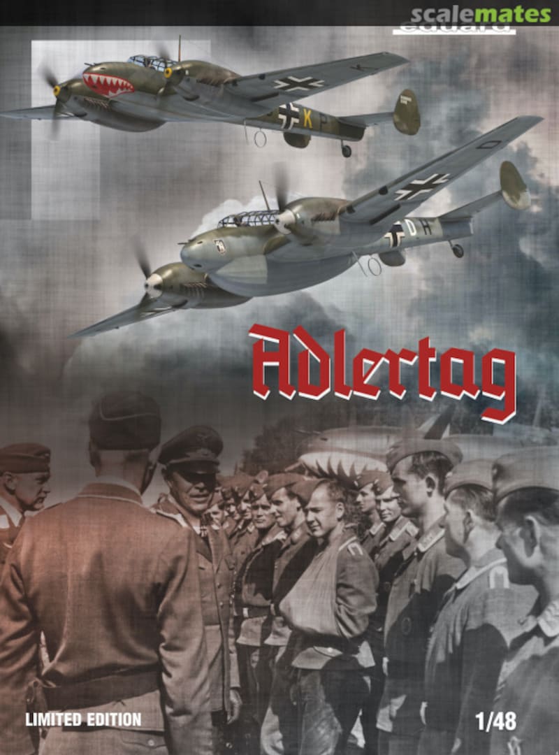 Boxart Adlertag (Bf 110C, C-1, C-6, D, D-0, D-3) 11145 Eduard Boxart Adlertag (Bf 110C, C-1, C-6, D, D-0, D-3) 11145 Eduard