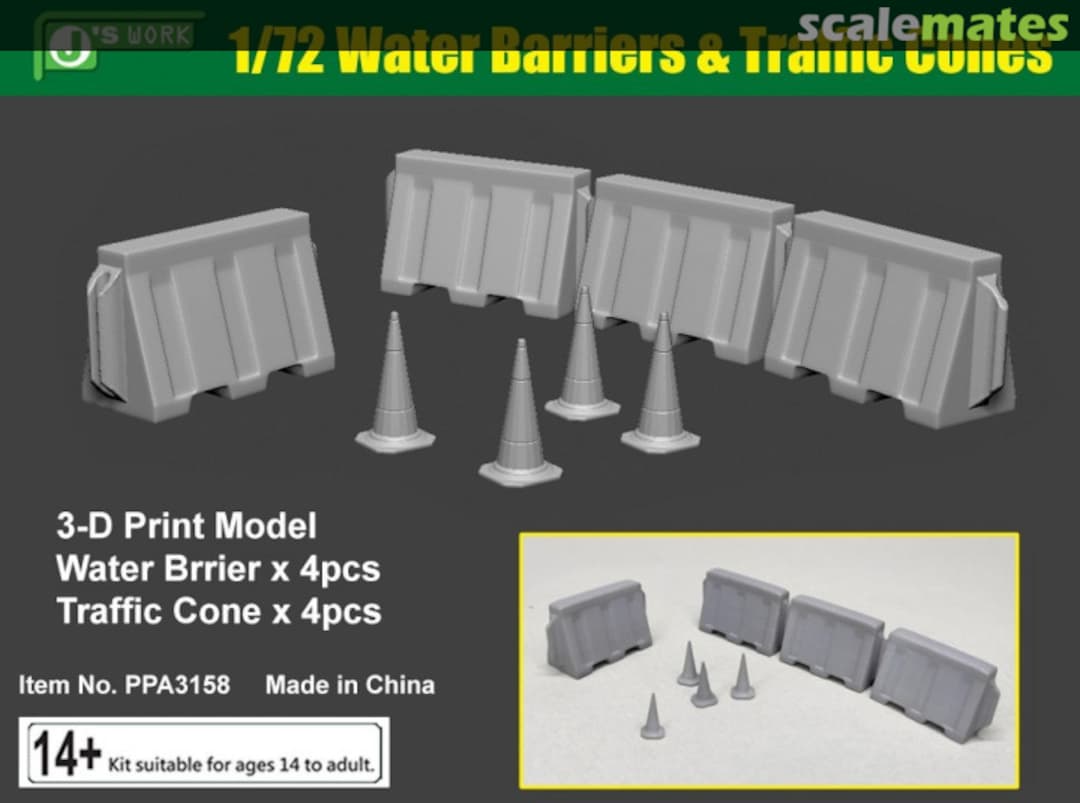 Boxart Water Barriers & Traffic Cones PPA3158 J's Work