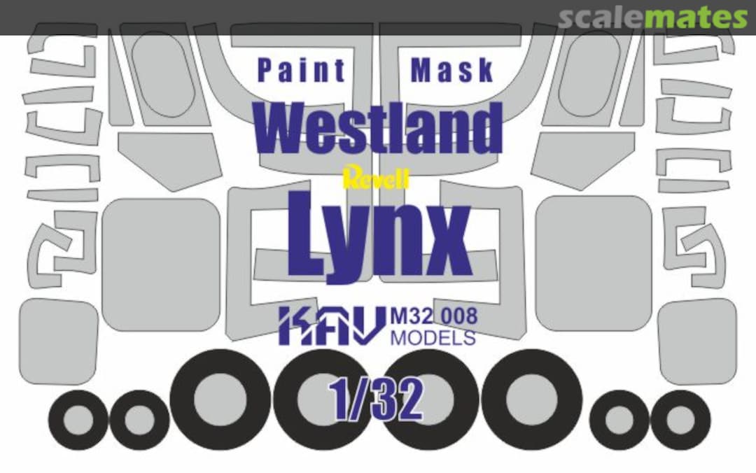 Boxart Westland Lynx paint mask KAV M32 008 KAV models Boxart Westland Lynx paint mask KAV M32 008 KAV models