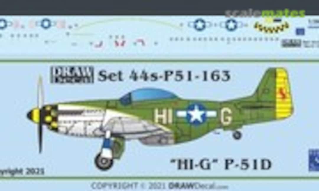 1:144 “HI-G” P-51D (Draw Decal 44-P51-163) 44-P51-163