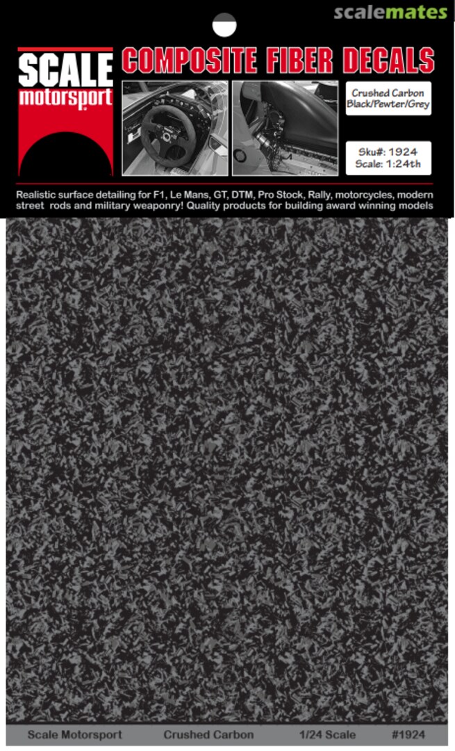 Boxart Crushed Carbon Fiber Pewter Metallic 1924 Scale Motorsport
