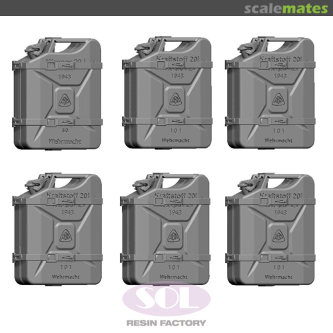 Boxart Stowed Jerrycan Racks type A Sd.kfz. 234/2 MM745 SOL