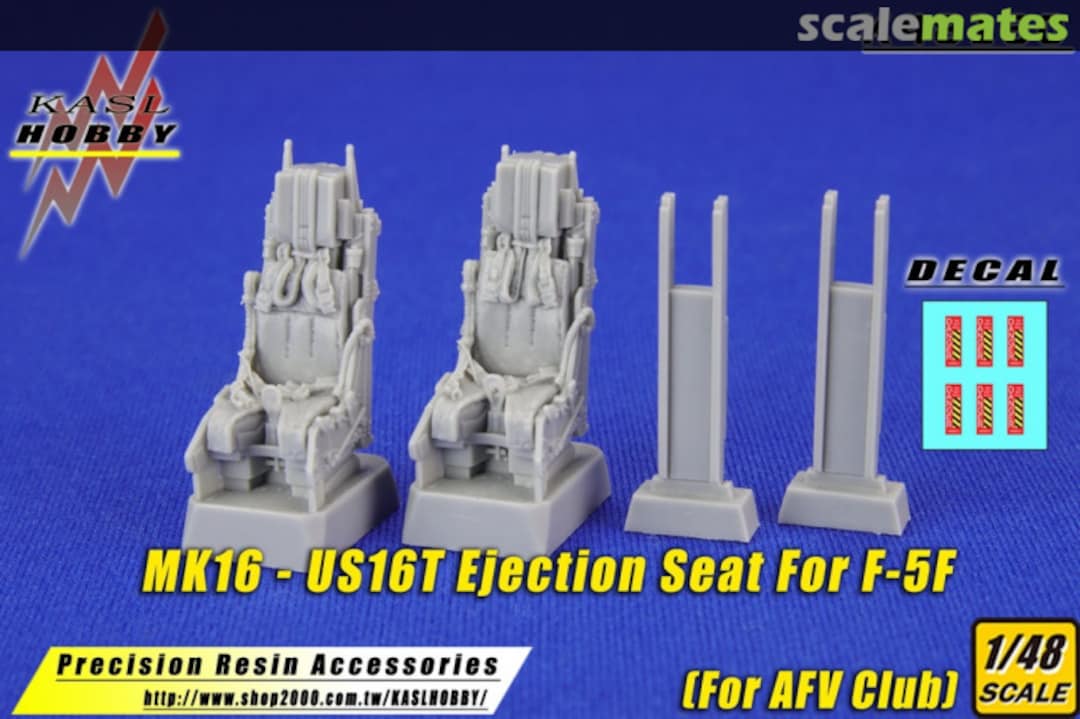 Boxart MK16-US16T Ejection Seat For F-5F (Double seat) K48160 Kasl Hobby Boxart MK16-US16T Ejection Seat For F-5F (Double seat) K48160 Kasl Hobby