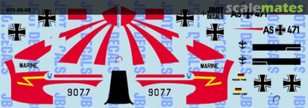 Boxart Piaggio P.149D 72-95-05 JBOT Decals Boxart Piaggio P.149D 72-95-05 JBOT Decals