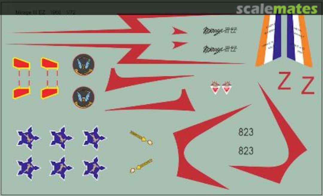Boxart SAAF Mirage IIIEZ 1968 MAV-720212 MAV Decals Boxart SAAF Mirage IIIEZ 1968 MAV-720212 MAV Decals