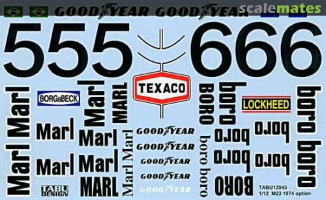 Boxart McLaren M23 Option Decal (for Tamiya) TABU12043 Tabu Design Boxart McLaren M23 Option Decal (for Tamiya) TABU12043 Tabu Design