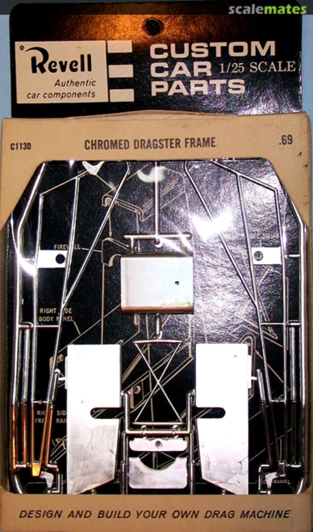 Boxart Chromed Dragster Frame C1130 Revell Boxart Chromed Dragster Frame C1130 Revell