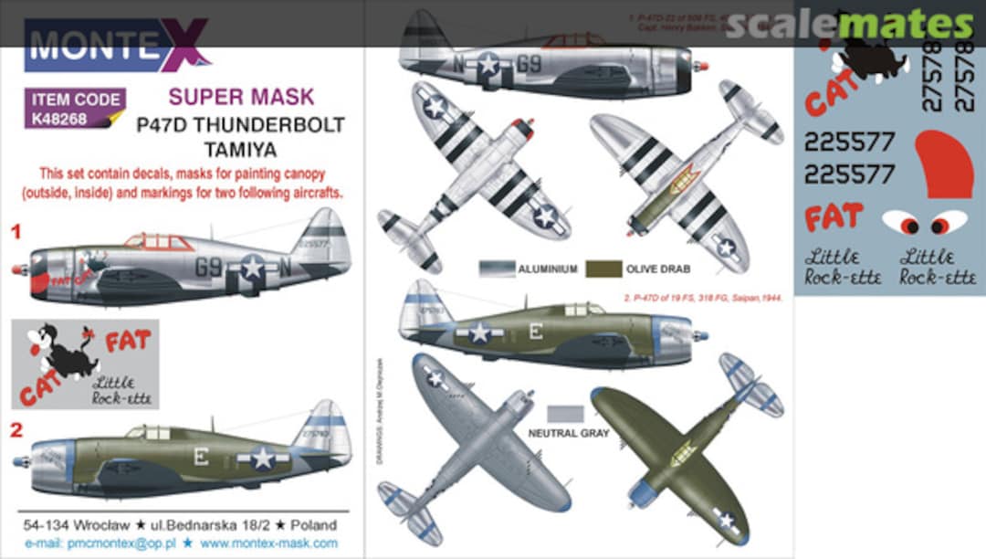 Boxart Republic P-47D Thunderbolt K48268 Montex Boxart Republic P-47D Thunderbolt K48268 Montex