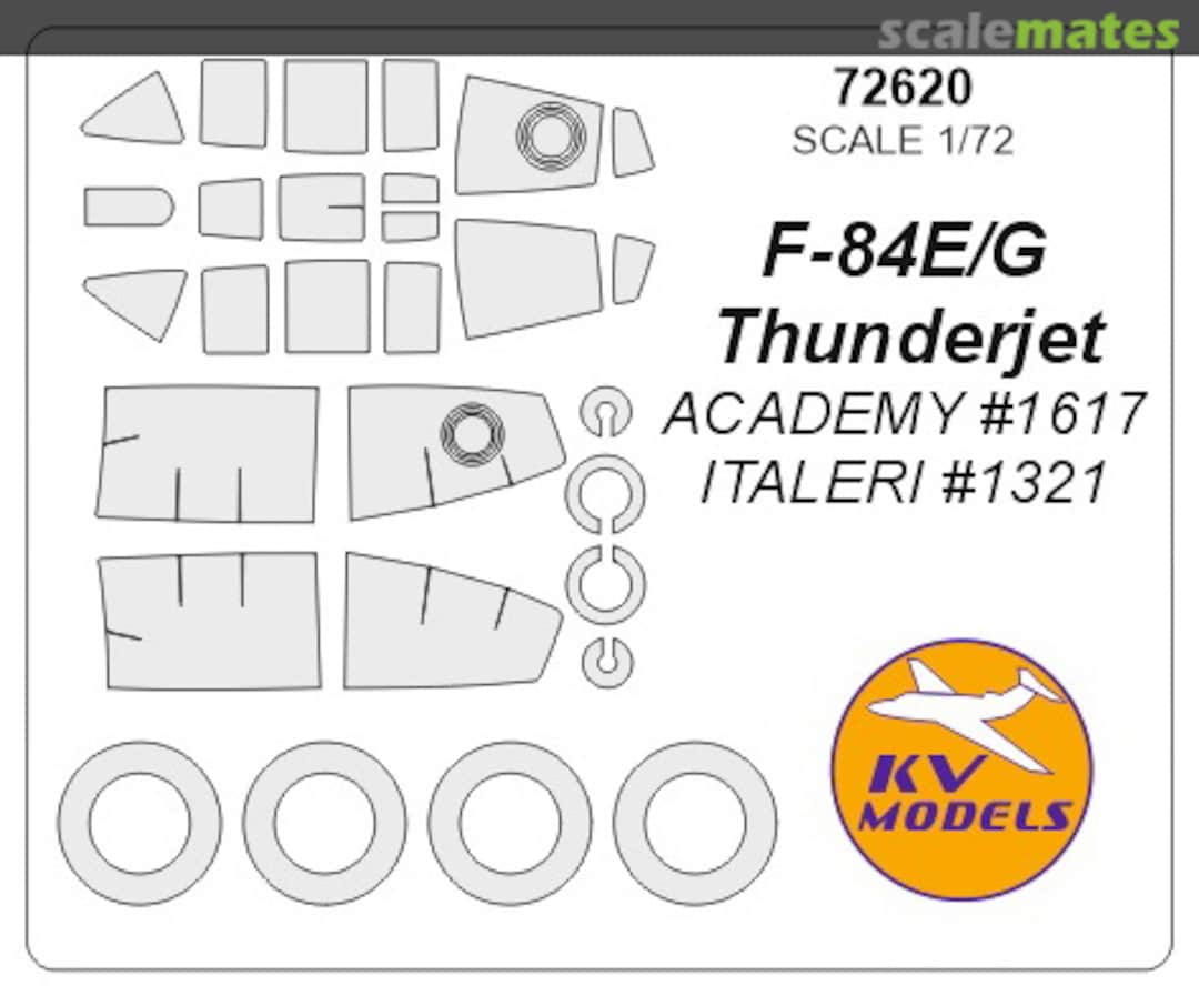 Boxart F-84E/G Thunderjet 72620 KV Models Boxart F-84E/G Thunderjet 72620 KV Models