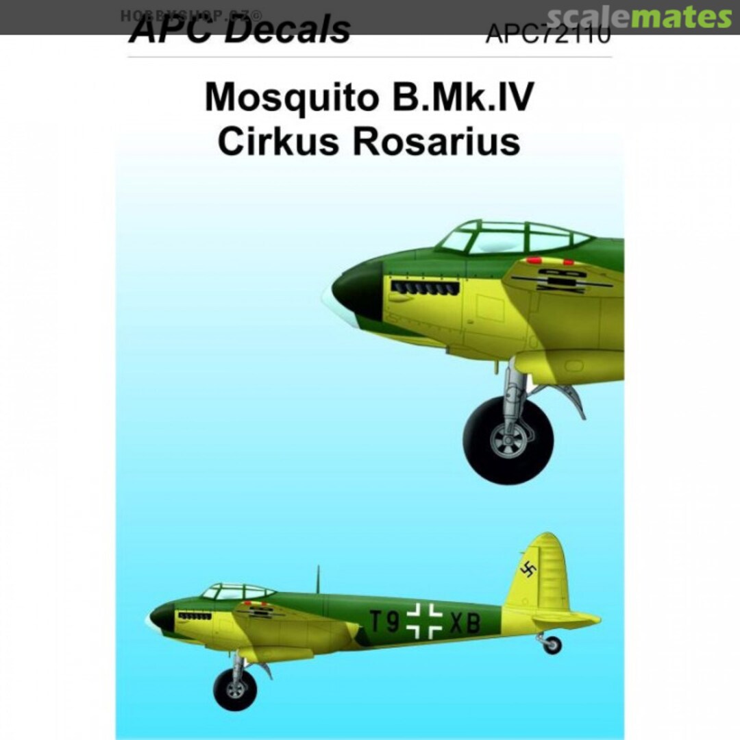 Boxart Mosquito Mk.IV Cirkus Rosarius APC72110 APC Decals Boxart Mosquito Mk.IV Cirkus Rosarius APC72110 APC Decals