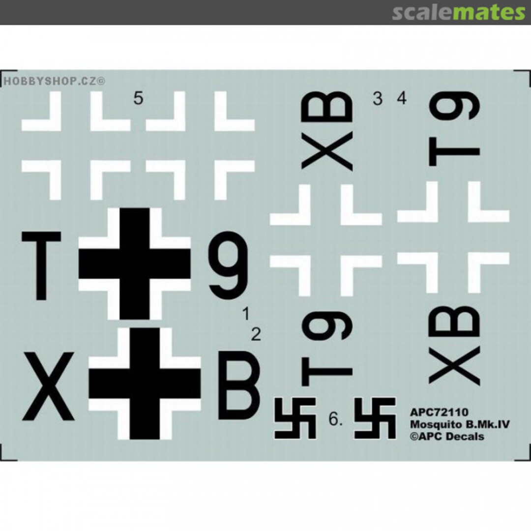 Contents Mosquito Mk.IV Cirkus Rosarius APC72110 APC Decals Contents Mosquito Mk.IV Cirkus Rosarius APC72110 APC Decals