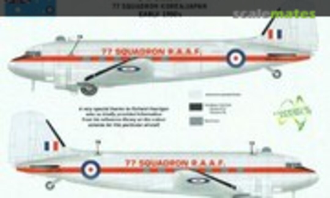 1:72 RAAF Douglas C-47 Dakota, A65-121, 77 Sqn. Early 1950's (Hawkeye Models AAF-054) AAF-054