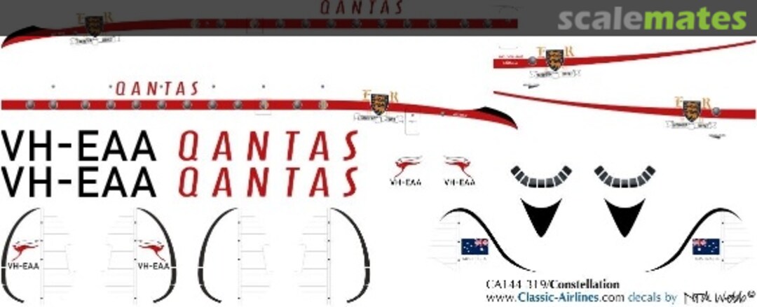 Boxart Qantas (Coronation) 749 Constellation CA144-319 Classic Airlines