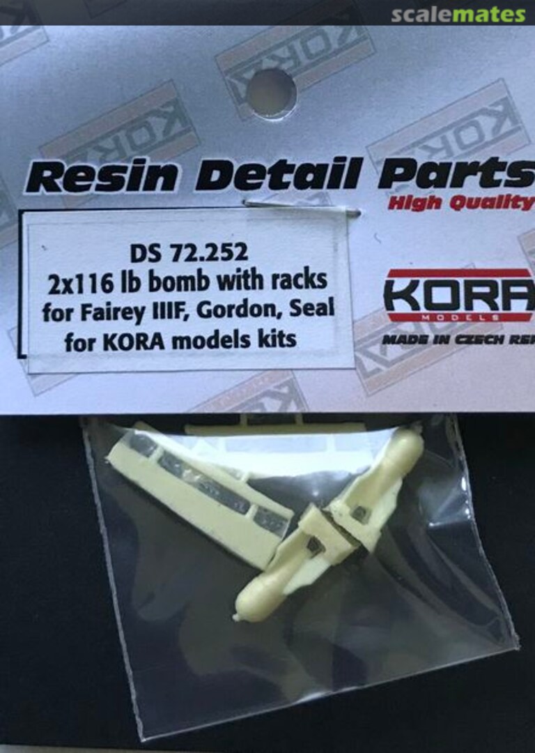 Boxart 2x 116lb bomb with racks DS72252 Kora Models Boxart 2x 116lb bomb with racks DS72252 Kora Models