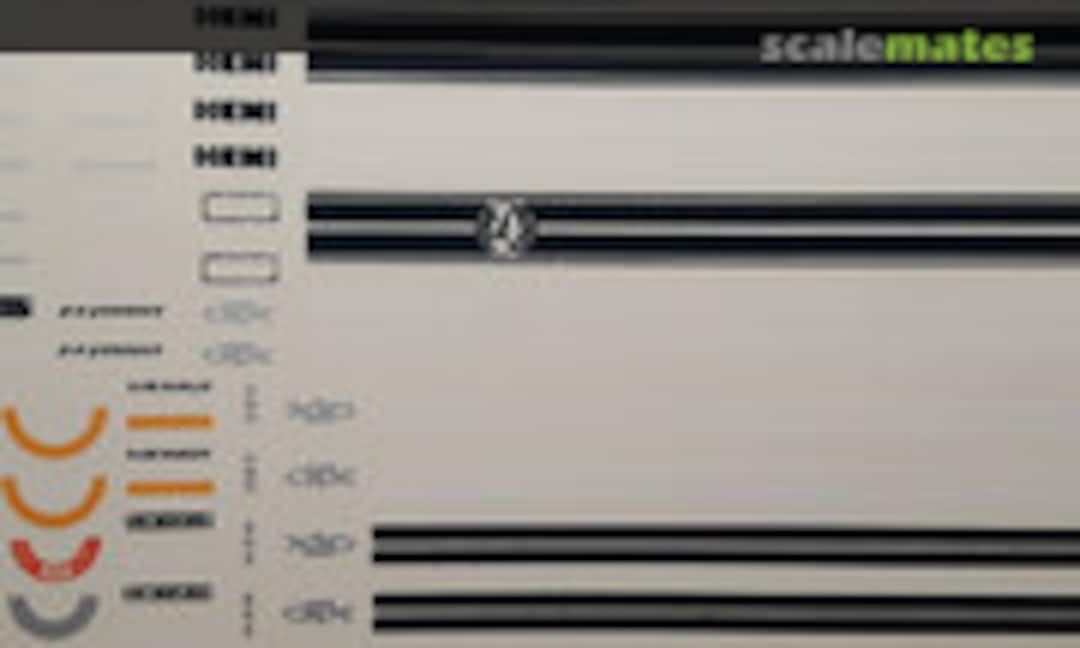 1:25 1968 Dodge Super Bee & Charger R/T tail band (Fred Cady Decals 291) 291