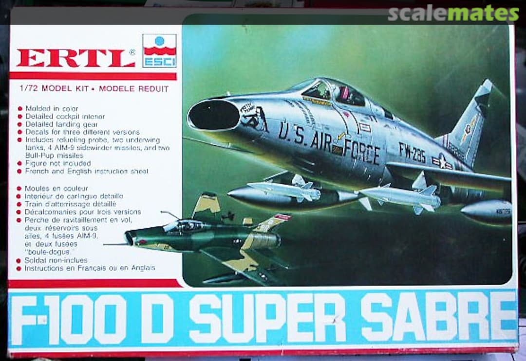 Boxart F-100D Super Sabre 8557 ERTL Boxart F-100D Super Sabre 8557 ERTL