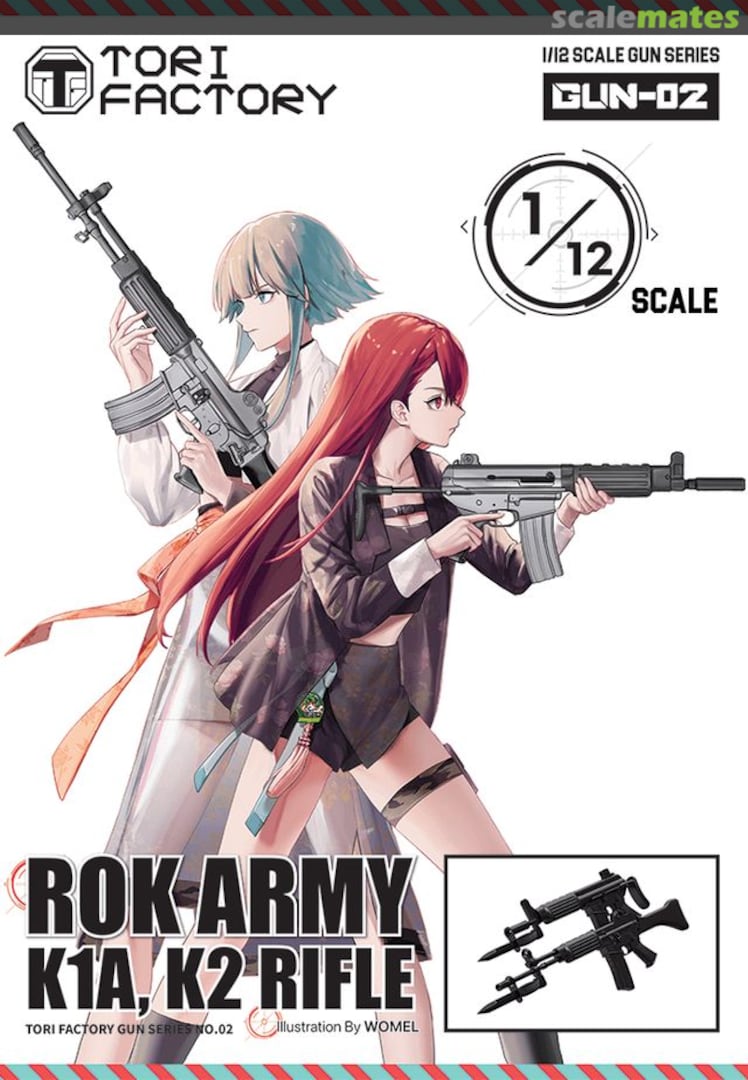 Boxart ROK ARMY K1A, K2 Rifle GUN-02 Tori Factory Boxart ROK ARMY K1A, K2 Rifle GUN-02 Tori Factory