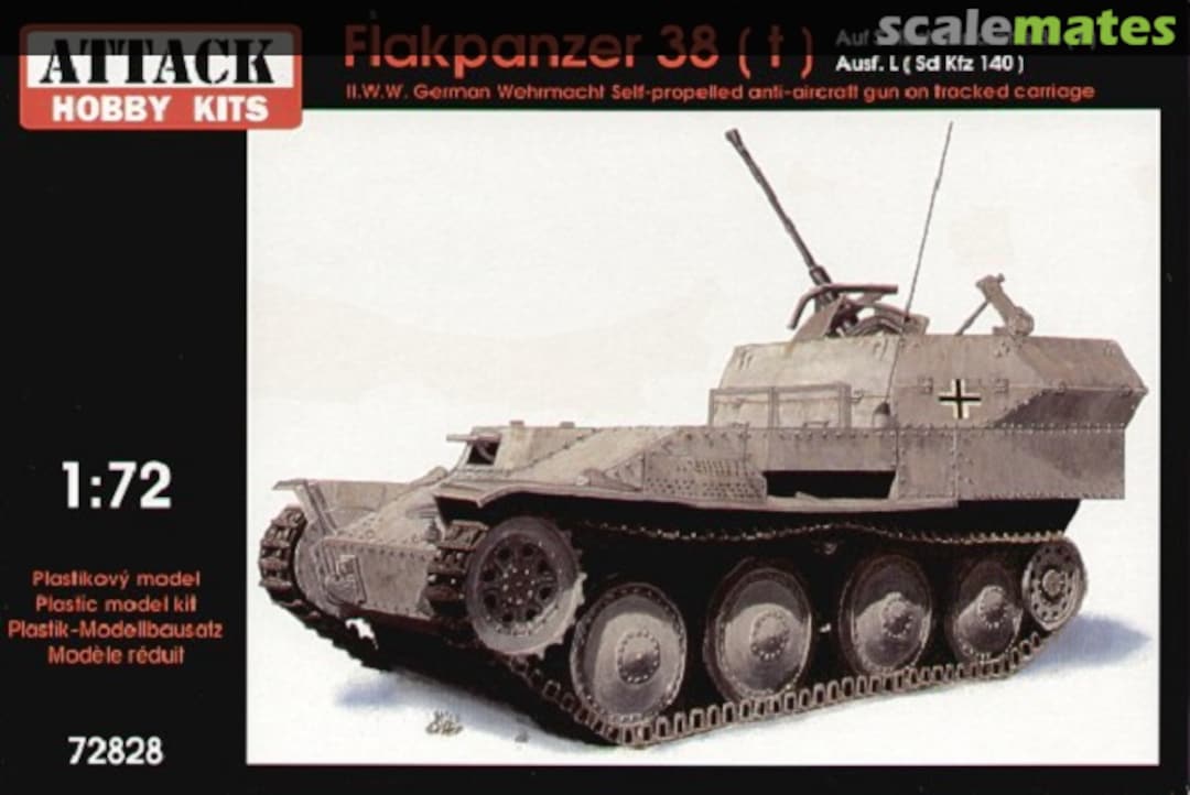 Boxart Flakpanzer 38 (t) 72828 Attack Hobby Kits Boxart Flakpanzer 38 (t) 72828 Attack Hobby Kits