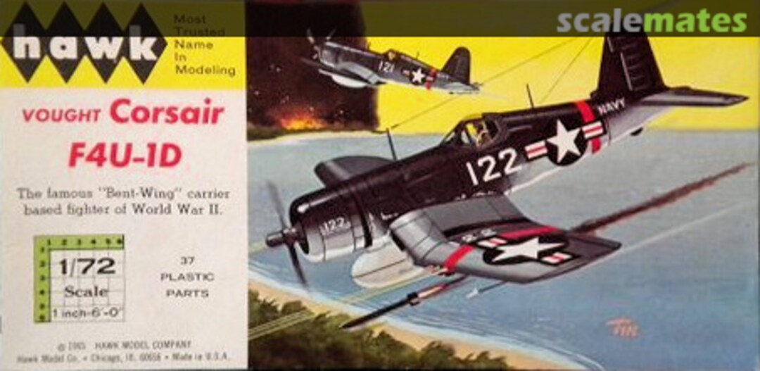 Boxart Vought F4U-1D Corsair 604-60 Hawk Boxart Vought F4U-1D Corsair 604-60 Hawk