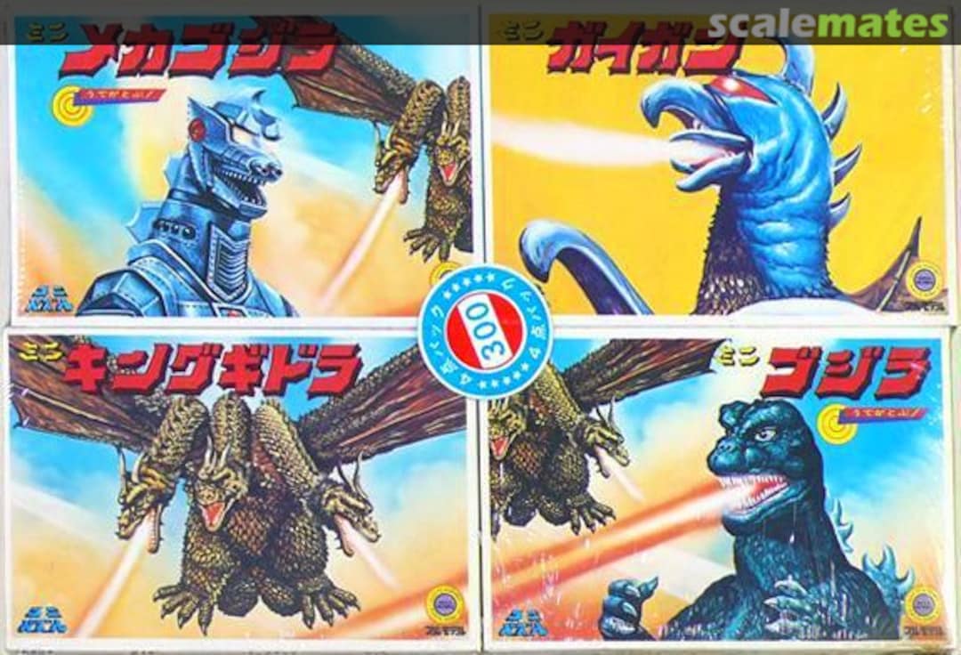 Boxart Mini Godzilla Series 4 pcs set Bull Mark Boxart Mini Godzilla Series 4 pcs set Bull Mark