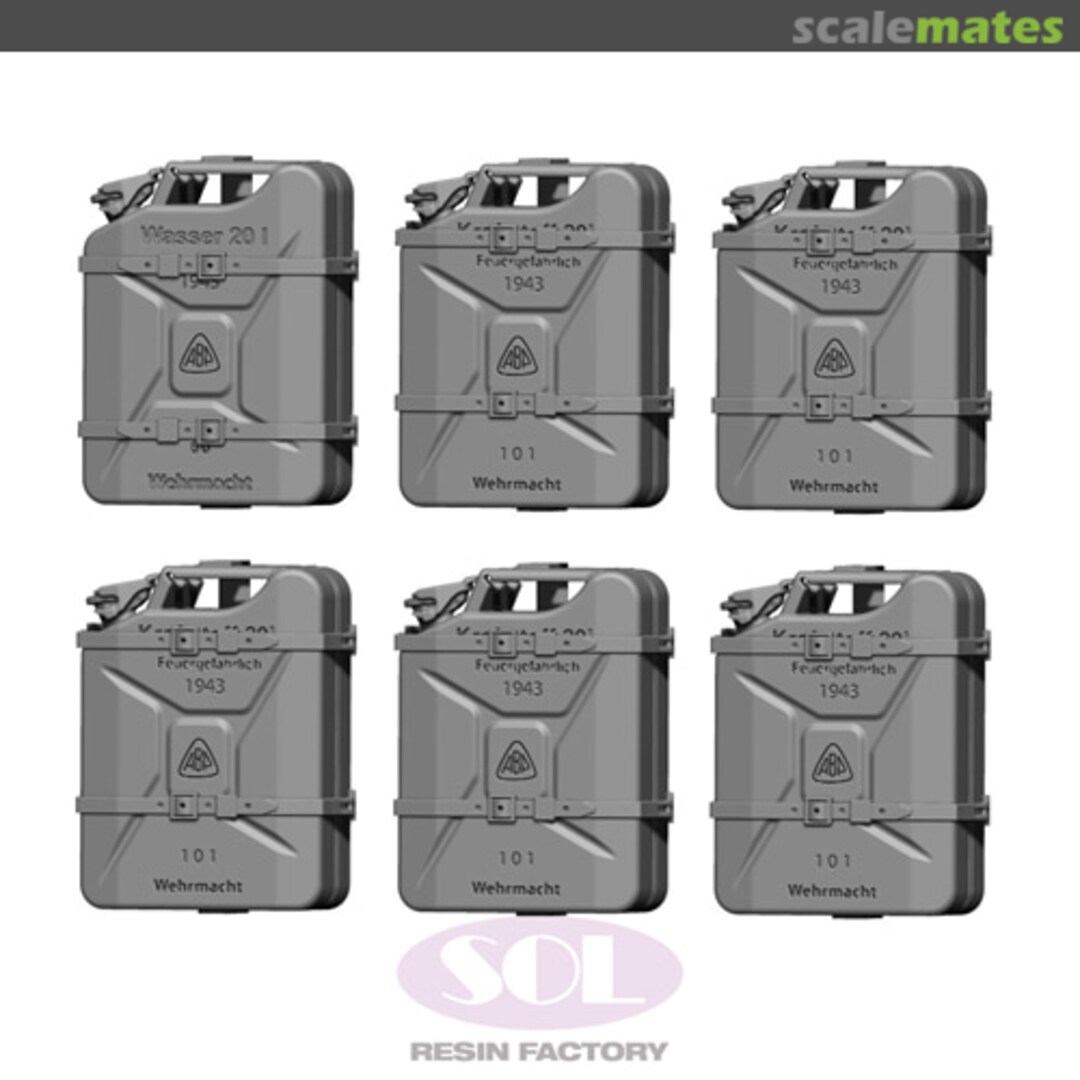 Boxart Stowed Jerrycan Racks type B Sd.kfz. 234/2 MM746 SOL