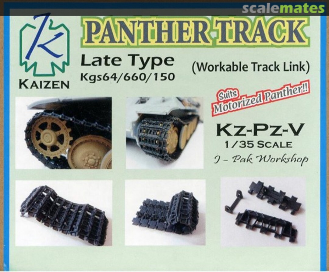 Boxart Panther Track Late Type Kgs64/660/150 Workable Track Link Set 30950 Kaizen