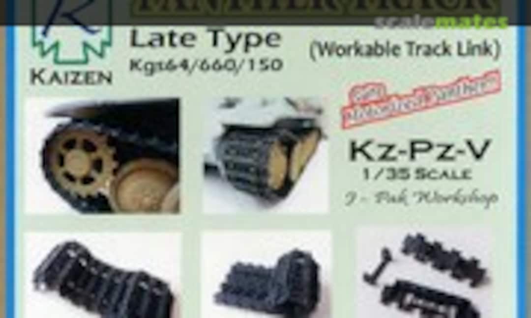 1:35 Panther Track Late Type Kgs64/660/150 Workable Track Link Set (Kaizen 30950)