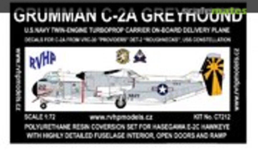 1:72 Grumman C-2A Greyhound (for Hasegawa E-2C Hawkeye) (RVHP C7212) C7212