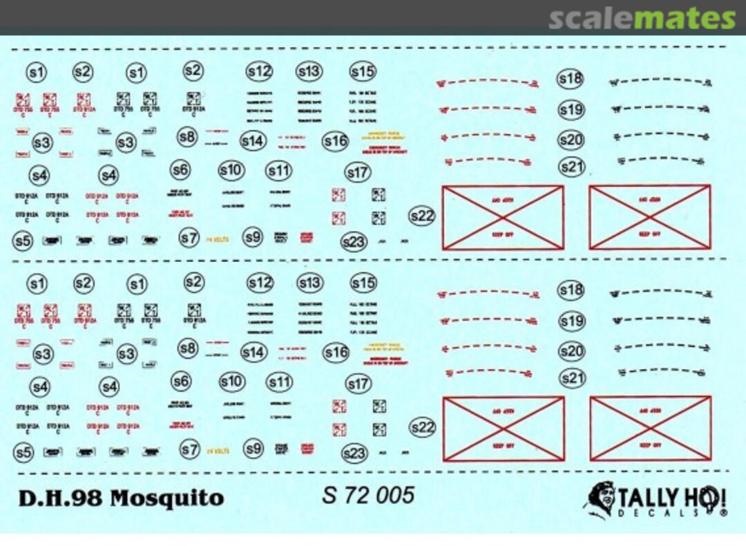 Boxart D.H.98 Mosquito stencils S 72 005 Tally Ho! (CZ) Boxart D.H.98 Mosquito stencils S 72 005 Tally Ho! (CZ)