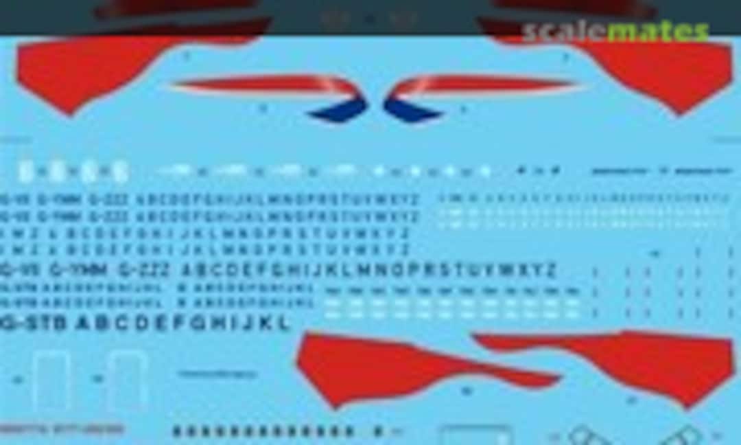 1:144 British Airways Boeing 777-236/36N/ER (26 Decals STS44245)