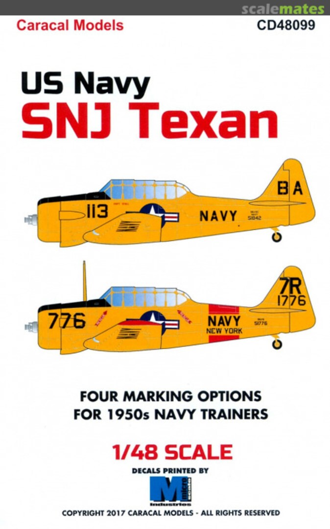 Boxart US Navy SNJ Texan CD48099 Caracal Models Boxart US Navy SNJ Texan CD48099 Caracal Models