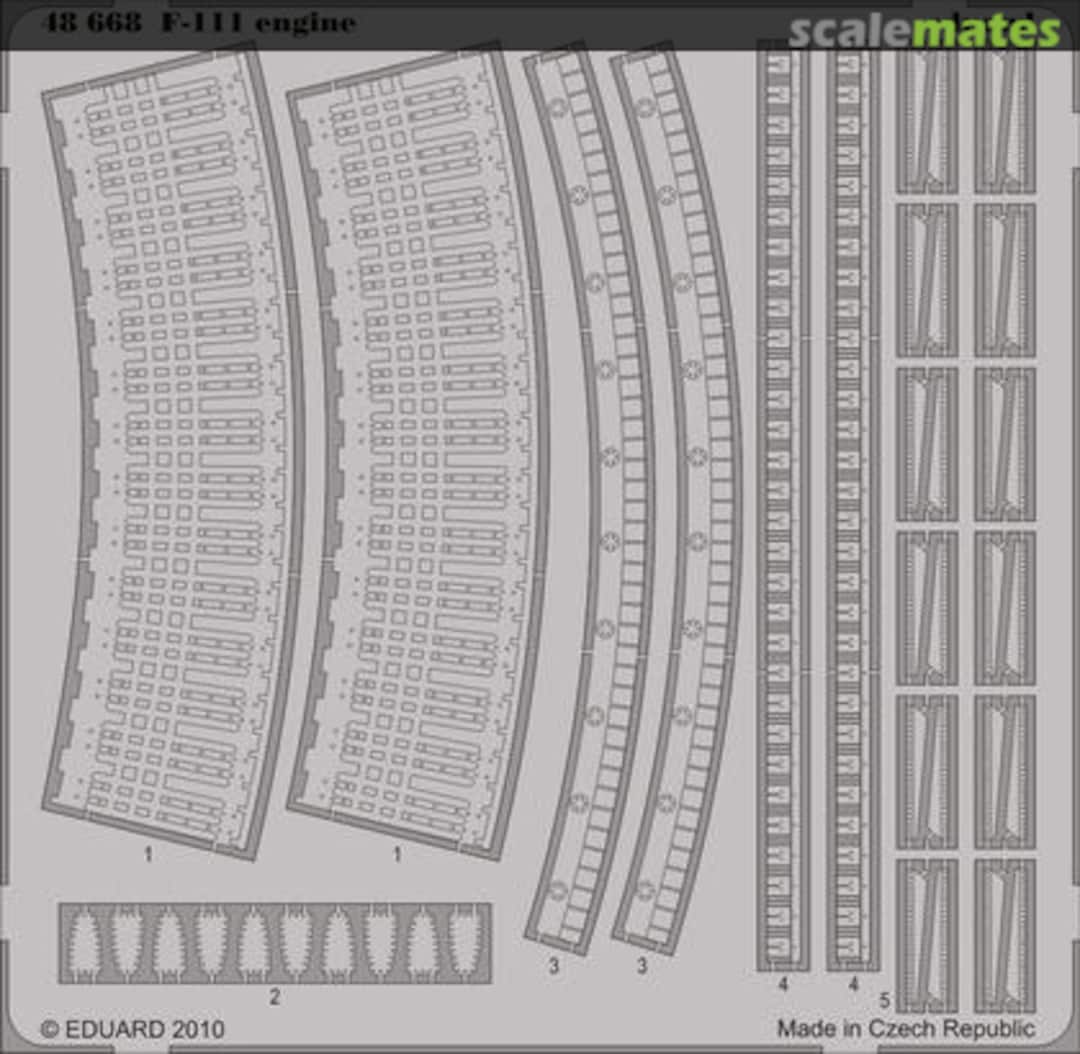 Boxart General Dynamics F-111 - PE Engine parts 48668 Eduard Boxart General Dynamics F-111 - PE Engine parts 48668 Eduard