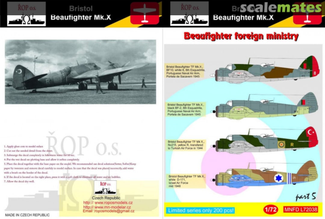 Boxart Beaufighter foreign ministry MNFD L72038 ROP o.s. Boxart Beaufighter foreign ministry MNFD L72038 ROP o.s.