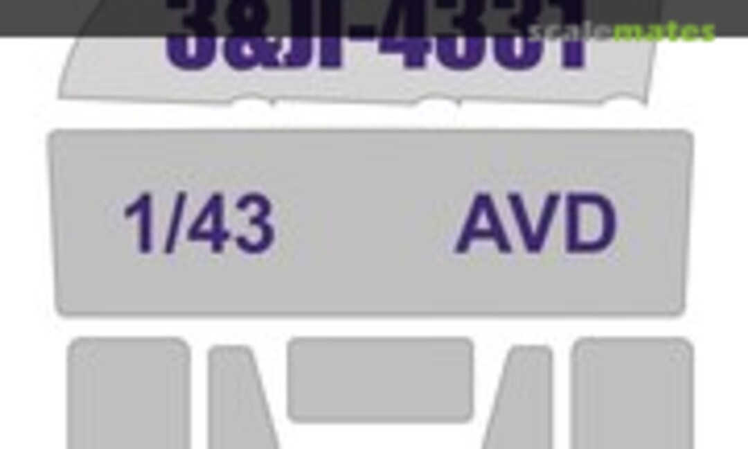 1:43 Paint mask for ZiL-4333 (AVD) 1/43 (KAV models KAV M43 010) KAV M43 010